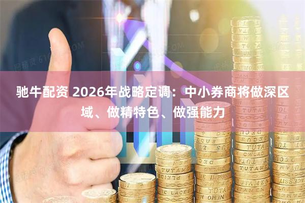 驰牛配资 2026年战略定调：中小券商将做深区域、做精特色、做强能力